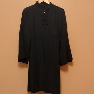 Vintage Coat Navy/Black Size Small